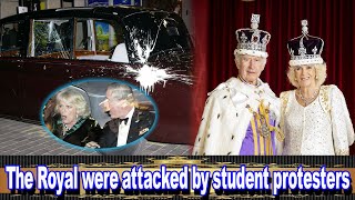 How King Charles and Queen Camilla Reacted When Their Car Was Attacked by Angry Protesters