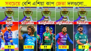 দেখুন কোন দেশগুলো কতবার এশিয়া কাপ জিতেছিল ll Cricket Asia Cup all winner list from 1984-2023