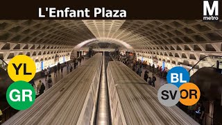 WMATA Metrorail Action at L'Enfant Plaza(Blue, Green, Orange, Silver, Yellow lines)