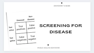 SCREENING FOR DISEASES