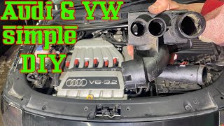 VW/Audi VR6 3.2L coolant thermostat & housing replacement