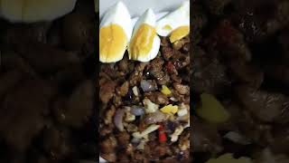 PORK SISIG  WITH  EGG #spicyfood  #lutongbahay  #yummyfood