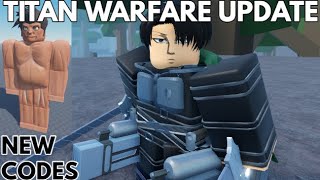 (CODES) Titan Warfare Update 1.0.3 Part 1... | Roblox Titan Warfare