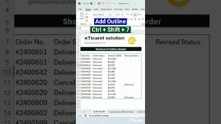 Excel Tip: Add Professional Outlines with Keyboard Shortcut! #exceltips #exceltricks #excelhacks