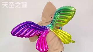 Butterfly Balloon Inflatable Toys Balloon Butterfly Wings Angel Cosplay Balloon Birthday Party Deco