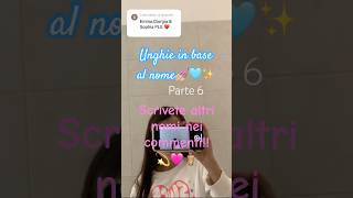 UNGHIE in BASE al NOME P.6 Scrivete nei commenti altri nomi!!💫🩷🧋 #shorts #tiktok_viral