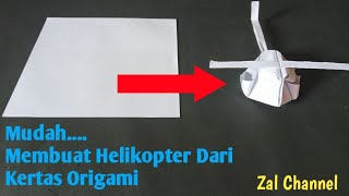 Cara Membuat Helikopter Dari Kertas Origami