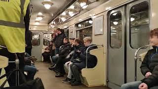 The great event in the Prague metro with a ride on the Metrowagonmasch Ečs train