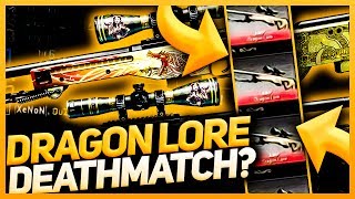 NAJLEPSZE DROPY PODCZAS DEATHMATCHA W CSGO! (Dragon lore, Medusa)