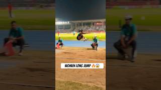 Women long jump video