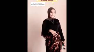 cara memakai Kain batik/jarik jadi Rok #videosingkat