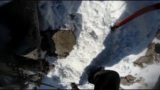 Wejście na Giewont warunki zimowe Tatry jesień 17.12.2017