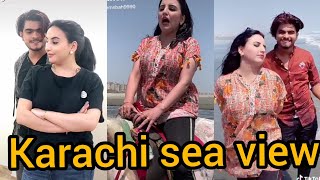 hareem shah viral video | Asad Ray new Tik tok video | Karachi sea view | Azeem Bozdar official