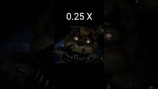 FNaF 4 - Freddy (Bedroom) Jumpscare 0.25x - 2x speed