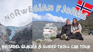 P&O Iona | Norwegian Fjords Cruise | Briskdel Glacier & Guided Troll Car Tour in Olden 🛳️🇳🇴