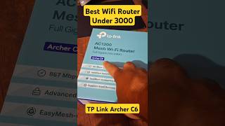 Best Router Under ₹3000? TP-Link Archer C6!  #Router #TPLINK #TechShorts #WiFi #BudgetRouter #shorts