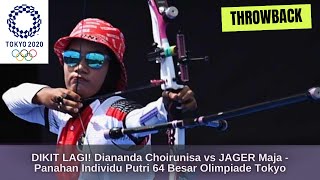 DIKIT LAGI! Diananda Choirunisa vs JAGER Maja - Panahan Individu Putri 64 Besar Olimpiade Tokyo