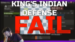 I was CRUSHING him but then... (King's Indian Defense Blitz Game)