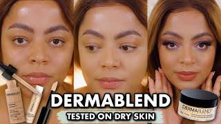 TRYING OUT A FULL FACE DERMABLEND COMPLEXION PRODUCTS ON DRY SKIN | ELROSADDICTION