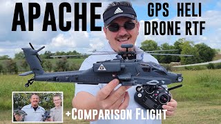 Yu Xiang - F11-S - Apache - GPS Heli Drone RTF - Maiden & Comparison Flights & Unbox