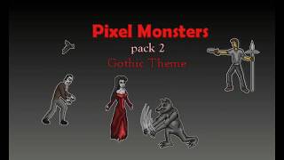 Pixel Monsters pack 2 Preview (Gothic theme)