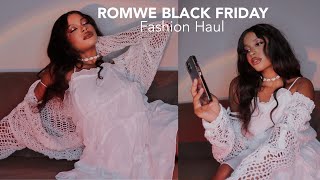 ROMWE BLACK FRIDAY HAUL ✨🫶🏽🤍