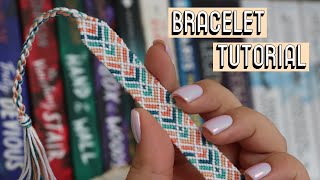 DIAMOND CHEVRON BRACELET TUTORIAL [CC] || Friendship Bracelets