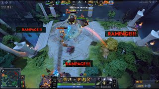 Triple Rampage or how to grow from lvl 11 to 19 in 1.5 min. Dota 2