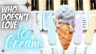 How easy are Ice Cream Nails with this frosting like texture gel?