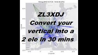 ZL3XDJ, convert your vertical into a 2 ele in 30 mins, and listen to the results.