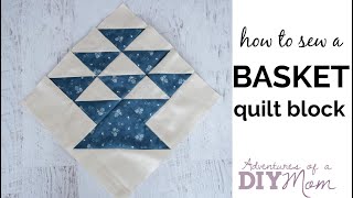 Basket Quilt Block Pattern