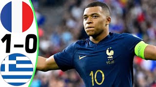 France vs Greece 1-0 - Goal and Highlights 19/06/2023 🔥 MBAPPE