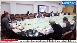 CM Presiding a Review Meeting of Tourism Departmtent at Civil Secretriat Jammu