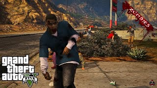 GTA 5 - Zombie Eat Humans With Riot Mode | GTA 5 MODS