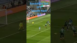 Kvaratskhelia Goal (0-1) Sassuolo-Napoli 0-2 #forzanapolisempre #napoli #sscnapoli #Kvaratskhelia