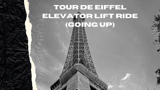 Paris Tour De Eiffel Elevator Going Up