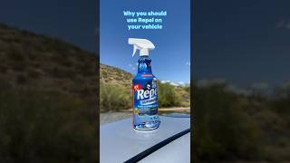 Got drip? The Repel Automotive  Glass Cleaner and Repellent is made to keep your car looking fresh!