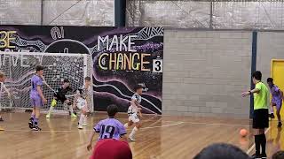 White tigers U13s won against Class on Court U13s in North Canberra futsal tournament, 7/5 goals.