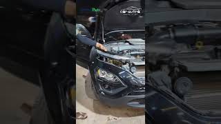 🔴 Global Byte LED Fog light installation and demo in TATA Harrier🤩 | Lighting Solutions by CarSutra