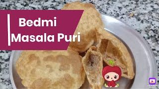 Masala Puri, dal puri, Bedmi Puri Recipe, Urad dal mixed - Bedmi Poori Recipe