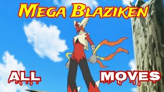 mega blaziken all attacks & moves (Pokemon)@TSCRChannel