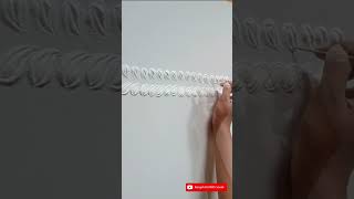 Diwali Rangoli 💫 / Simple Border rangoli Designs🌿😍#shorts