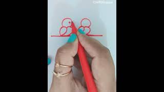 Easy Drawing #shortvideo #youtubeshorts #art #drawing #shortvideo #satisfying