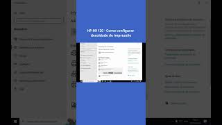 Configure a densidade de impressão na HP M1120 #shorts