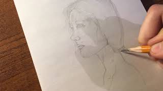 Pencil/portrait/darting_person