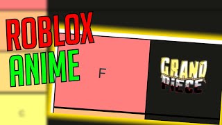 ROBLOX ANIME TIER LIST 2022