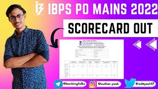 My IBPS PO MAINS 2022 SCORECARD | SHOCKING CUT-OFF