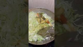 Cabbage sabzi #shorts #video #cooking