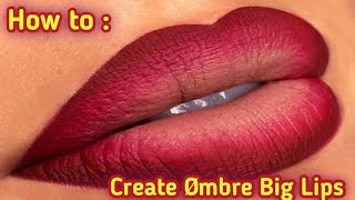 How to create and easy ombre lips ||simple ombre lips || @She-v9t