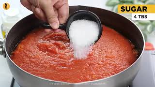 Homemade pizza sauce recipe by food fusion